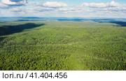 Южный Урал летом: Зилаирский район, горная тайга. Вид с воздуха. Southern Urals in the summer: Zilairsky district, mountain taiga. Aerial view. Стоковое видео, видеограф Евгений Романов / Фотобанк Лори