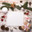 Christmas background made of white paper with a place for your text. Flat layout, top view, generated by AI. Стоковое AI-изображение, AI-художник Мария Шадрина / Фотобанк Лори