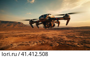 Combat FPV drone. Стоковое AI-изображение, AI-художник Кирилл Черезов / Фотобанк Лори