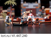 RUSSIA, April 12, 2018. Constructor Lego Star Wars. Episode IV. Редакционное фото, фотограф Андрей Аркуша / Фотобанк Лори