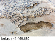 Natural travertine terraces with hot springs in Pamukkale, Turkey. Стоковое фото, фотограф Яков Филимонов / Фотобанк Лори