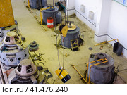 Engines of water pumps at a water pumping station. Pumping irrig. Стоковое фото, фотограф Леонид Еремейчук / Фотобанк Лори