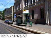 Helsinki, Finland - 22 Jun 2012: The street in Helsinki, Finland. Редакционное фото, фотограф Сергей Стрелков / Фотобанк Лори