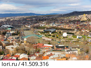 View of the historical center of Tbilisi. Стоковое фото, фотограф Яков Филимонов / Фотобанк Лори