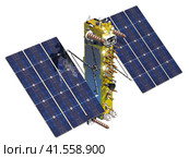 Российский современный навигационный спутник ГЛОНАСС К2. Стоковая иллюстрация, иллюстратор Александр Володин / Фотобанк Лори