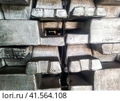 Aluminum ingots. Transportation of aluminum for export. Стоковое фото, фотограф Леонид Еремейчук / Фотобанк Лори