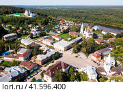 Aerial photo of Gorokhovets, Vladimir Oblast, Russia. Стоковое фото, фотограф Яков Филимонов / Фотобанк Лори