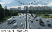 МКАД. Московская кольцевая. (2023 год). Стоковое фото, фотограф Дмитрий Алексеев / Фотобанк Лори