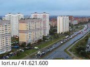 Жилой комплекс Правгород на улице Фомушина в Калуге (2023 год). Стоковое фото, фотограф Иван Дуплик / Фотобанк Лори