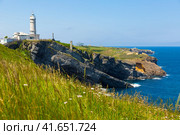 Lighthouse at cape Major (Faro de Cabo Mayor). Santander. Стоковое фото, фотограф Яков Филимонов / Фотобанк Лори