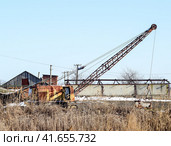 Old quarry near the dragline. Стоковое фото, фотограф Леонид Еремейчук / Фотобанк Лори
