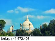 St. Louis Cathedral is a Catholic Church located in Tunis on The byrsa hill among the ruins of ancient Carthage (2019 год). Стоковое фото, фотограф Андрей Журавлев / Фотобанк Лори