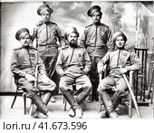 Казаки в период Первой мировой войны. 1915 год. Редакционное фото, фотограф Сергей Елизарьев / Фотобанк Лори