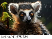 Lemur, super realistic,    Generative AI. Стоковое AI-изображение, AI-художник Анна Кривицкая / Фотобанк Лори