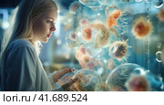 Laboratory for the Study of Living Organic Substances. Стоковое AI-изображение, AI-художник Кирилл Черезов / Фотобанк Лори