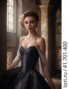 luxury female portrait. Стоковое AI-изображение, AI-художник Lekcej / Фотобанк Лори