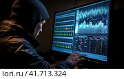 A meteorologist analyzes weather information. Стоковое AI-изображение, AI-художник Кирилл Черезов / Фотобанк Лори