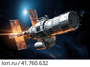 Hubble Space Telescope Capturing Stunning Images of Cosmic Objects in the Universe. Стоковое AI-изображение, AI-художник Юрий Поздников / Фотобанк Лори