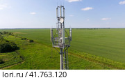Cellular tower. Equipment for relaying cellular and mobile signal. Стоковое фото, фотограф Леонид Еремейчук / Фотобанк Лори