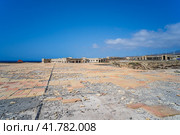 TENERIFE, CANARY ISLANDS, SPAIN - JULY 25, 2023: Ghost town of Abades and abandoned leper colony (Antiguo Leprosario Abades). Редакционное фото, фотограф Sergey Kohl / Фотобанк Лори