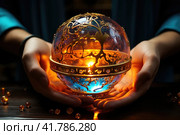 Magic Ball of Insight: Realize Your Future. Стоковое AI-изображение, AI-художник Юрий Поздников / Фотобанк Лори
