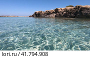 Slow motion video on Elafonisi beach. Crete. Greece. Стоковое видео, видеограф Сергей Пристяжнюк (Serg Zastavkin) / Фотобанк Лори