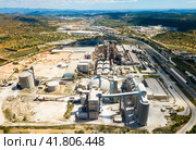 Cement plant in Bunol, Spain. Стоковое фото, фотограф Яков Филимонов / Фотобанк Лори