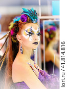 Saint-Petersburg, Russia. 30.09.2012 The International Beauty Festival "Nevsky Bereg" is an international professional exhibition of the beauty industry, independent championships in cosmetology, pedicure, hairdressing, nail design and decorative cosmetics, Редакционное фото, фотограф Анна Кривицкая / Фотобанк Лори