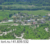 Село Машино, Бахчисарайский район, Крым, Россия. Вид сверху (2019 год). Стоковое фото, фотограф Мартынов Антон / Фотобанк Лори