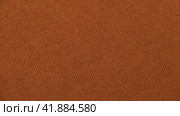 Soft Knitted Woolen Detailed Texture. Natural Fabric Closeup Knit Pattern. Brown Knitwear, Warm Cashmere Surface. Rotation, Macro. Cozy Textile Background. Clothes Production. Melange Yarn. Terracotta. Стоковое видео, видеограф Марина Демидюк / Фотобанк Лори