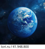 The Earth's Own Oscillations. Стоковое AI-изображение, AI-художник Кирилл Черезов / Фотобанк Лори