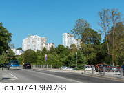 Город Сочи. Улица Янв Фабрициуса (2017 год). Редакционное фото, фотограф Александр Щепин / Фотобанк Лори