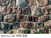 Структура каменной стены. Стоковое фото, фотограф Инна Грязнова / Фотобанк Лори