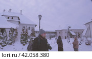 Панорама города Свияжска в районе Богородице-Успенского монастыря (2024 год). Редакционное видео, видеограф Галина / Фотобанк Лори