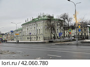 Институт русского языка им. В.В. Виноградова РАН. Город Москва, ул. Волхонка, д. 18/2. (2023 год). Редакционное фото, фотограф Александр Тараканов / Фотобанк Лори