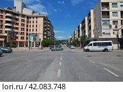 Podgorica, Montenegro - 07 May 2018: The street in Podgorica city, Montenegro. Редакционное фото, фотограф Сергей Стрелков / Фотобанк Лори