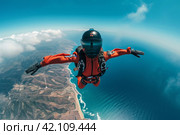 skydiving broll video and footage. Стоковое AI-изображение, AI-художник Юлия Гапеенко / Фотобанк Лори