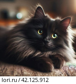 Кошка. Стоковое AI-изображение, AI-художник Вадим Кабаев / Фотобанк Лори