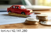 Car Insurance Concept. Стоковое AI-изображение, AI-художник Margarita Davchenko / Фотобанк Лори