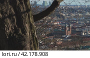 Czech Republic, Prague. City exterior from a height. Стоковое видео, видеограф Даниил Хабаров / Фотобанк Лори