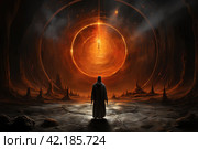 Portals of magical power holographic stargates space hyperspace,Generative AI. Стоковое AI-изображение, AI-художник Анна Кривицкая / Фотобанк Лори