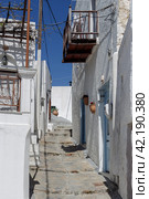 The streets of the town of Chora (Northern Sporades, Skyros island, Greece) (2022 год). Стоковое фото, фотограф Татьяна Ляпи / Фотобанк Лори