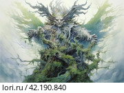 Forest spirit, watercolor,Generative AI. Стоковое AI-изображение, AI-художник Анна Кривицкая / Фотобанк Лори