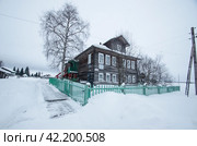 Деревня Лампожня. Музей лыжника Кузина. Мезенский район. Архангельская область (2024 год). Стоковое фото, фотограф Яковлев Сергей / Фотобанк Лори