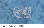 UN flag. Стоковая анимация, аниматор Александр Гусев / Фотобанк Лори