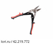 Compound action snips isolated on a white background. Стоковое фото, фотограф Елена  Попкова / Фотобанк Лори