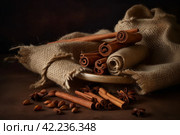 Cinnamon sticks cooking. Generate Ai. Стоковое AI-изображение, AI-художник Иван Рябоконь / Фотобанк Лори