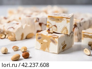 Nutty nougat candy. Generate Ai. Стоковое AI-изображение, AI-художник Иван Рябоконь / Фотобанк Лори