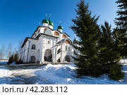 The Vyazhishchi Convent of Saint Nicholas in the village of Vyazhishchi, Novgorod the Great, Russia (2021 год). Стоковое фото, фотограф Юлия Белоусова / Фотобанк Лори