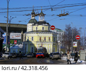 Храм святителя Филиппа Митрополита Московского в Мещанской слободе. Улица Гиляровского, 35. Город Москва (2012 год). Редакционное фото, фотограф lana1501 / Фотобанк Лори